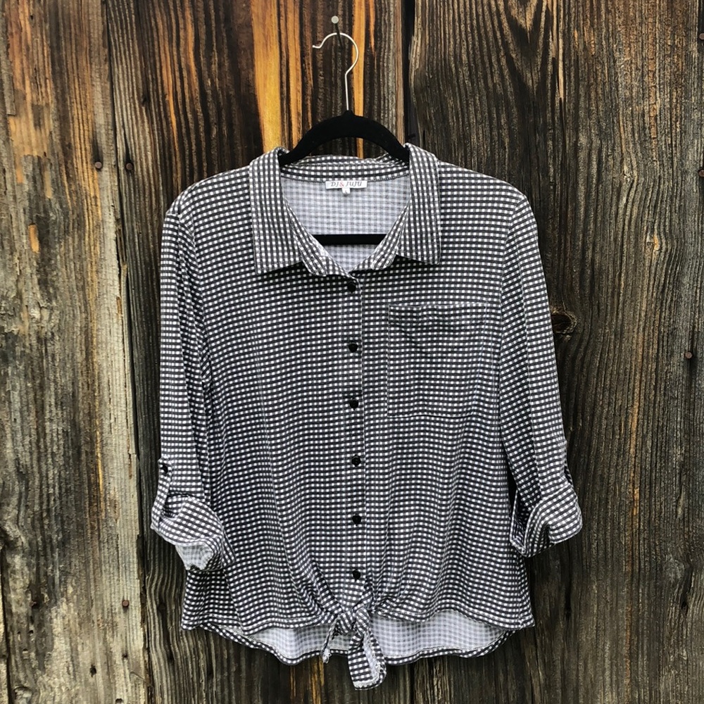 DJ & JUJU Eadwynn Tie Front Shirt